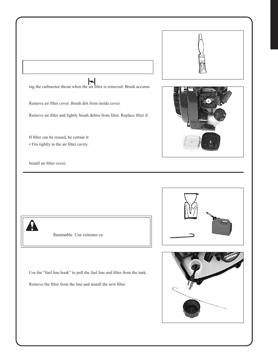 Warning | Shindaiwa EB212 User Manual | Page 15 / 72