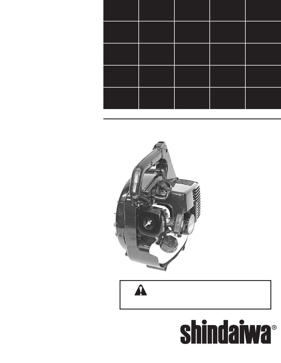 Sopladora eb212, Manual shindaiwa, propietario/operador | Shindaiwa EB212 User Manual | Page 25 / 72