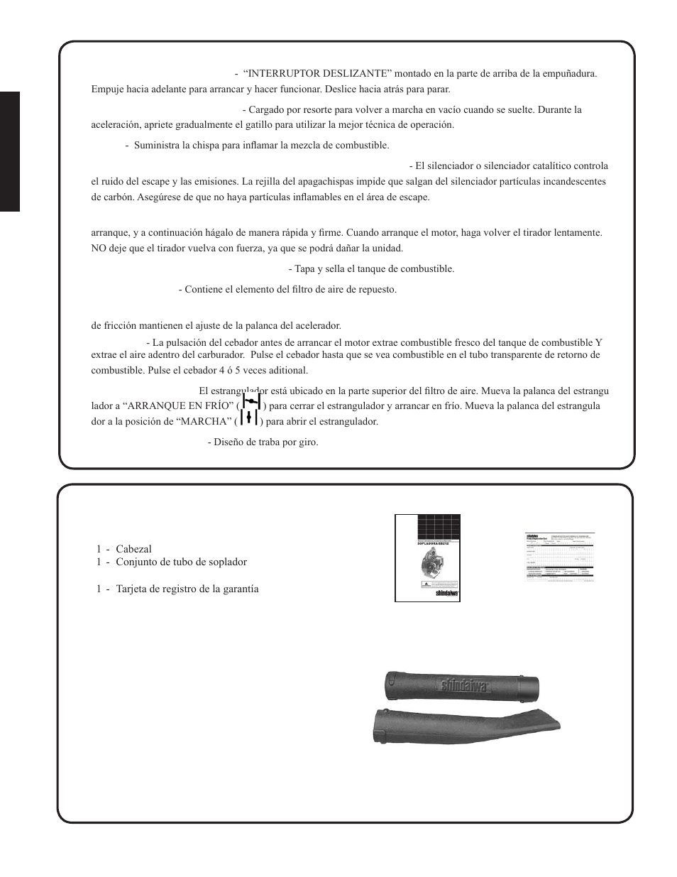 Ontenido | Shindaiwa EB212 User Manual | Page 32 / 72