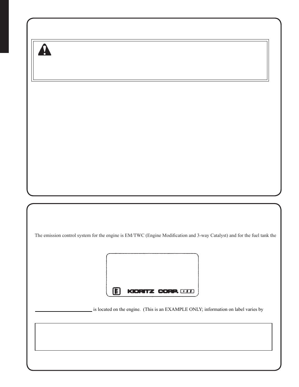 Warning, Epa phase 2/ c.a.r.b. tier iii | Shindaiwa EB212 User Manual | Page 6 / 72