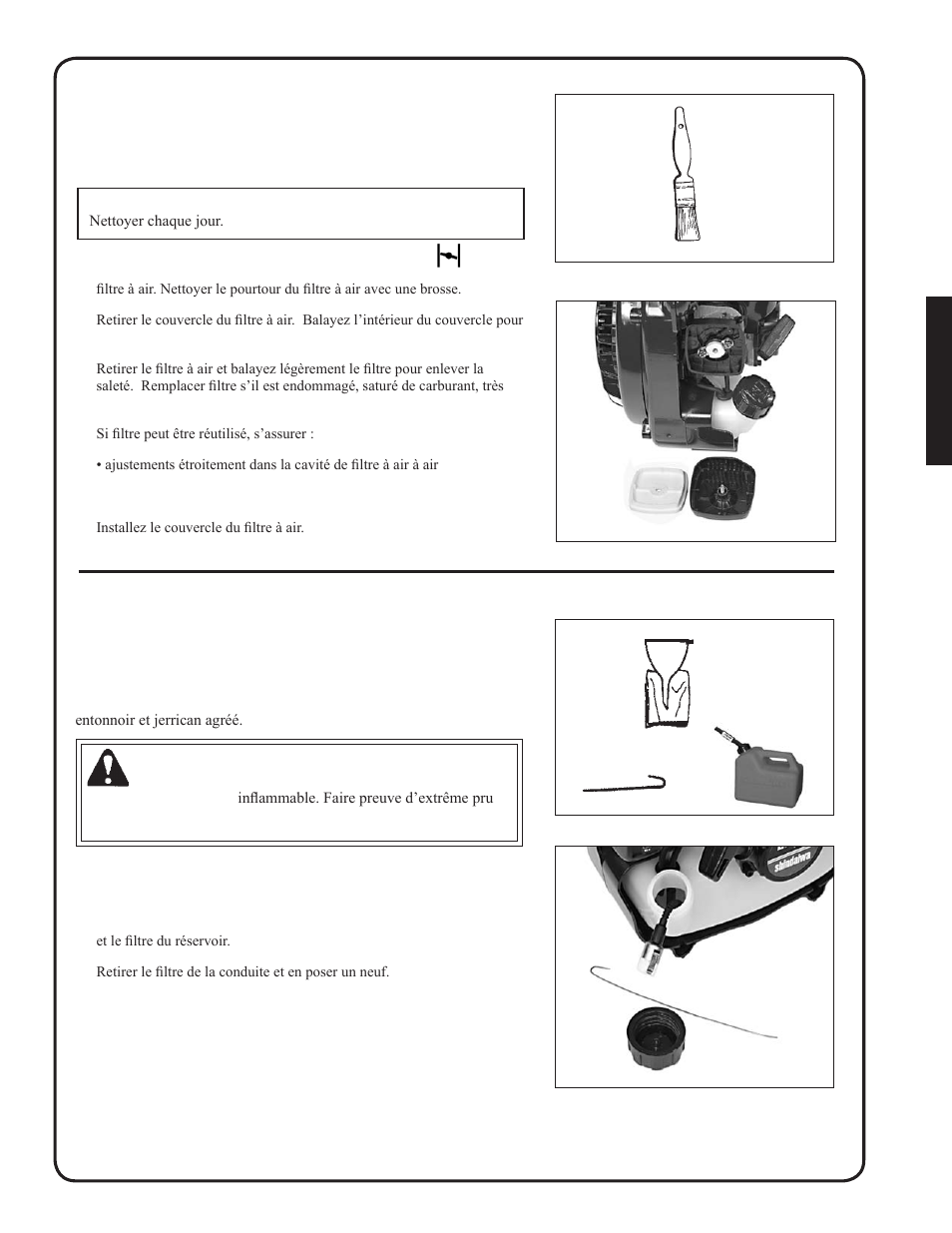 Danger | Shindaiwa EB212 User Manual | Page 63 / 72