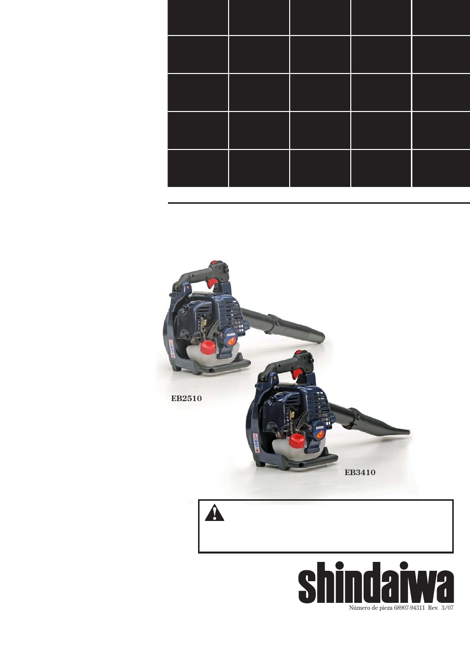Shindaiwa 68907-94311 User Manual | Page 19 / 56