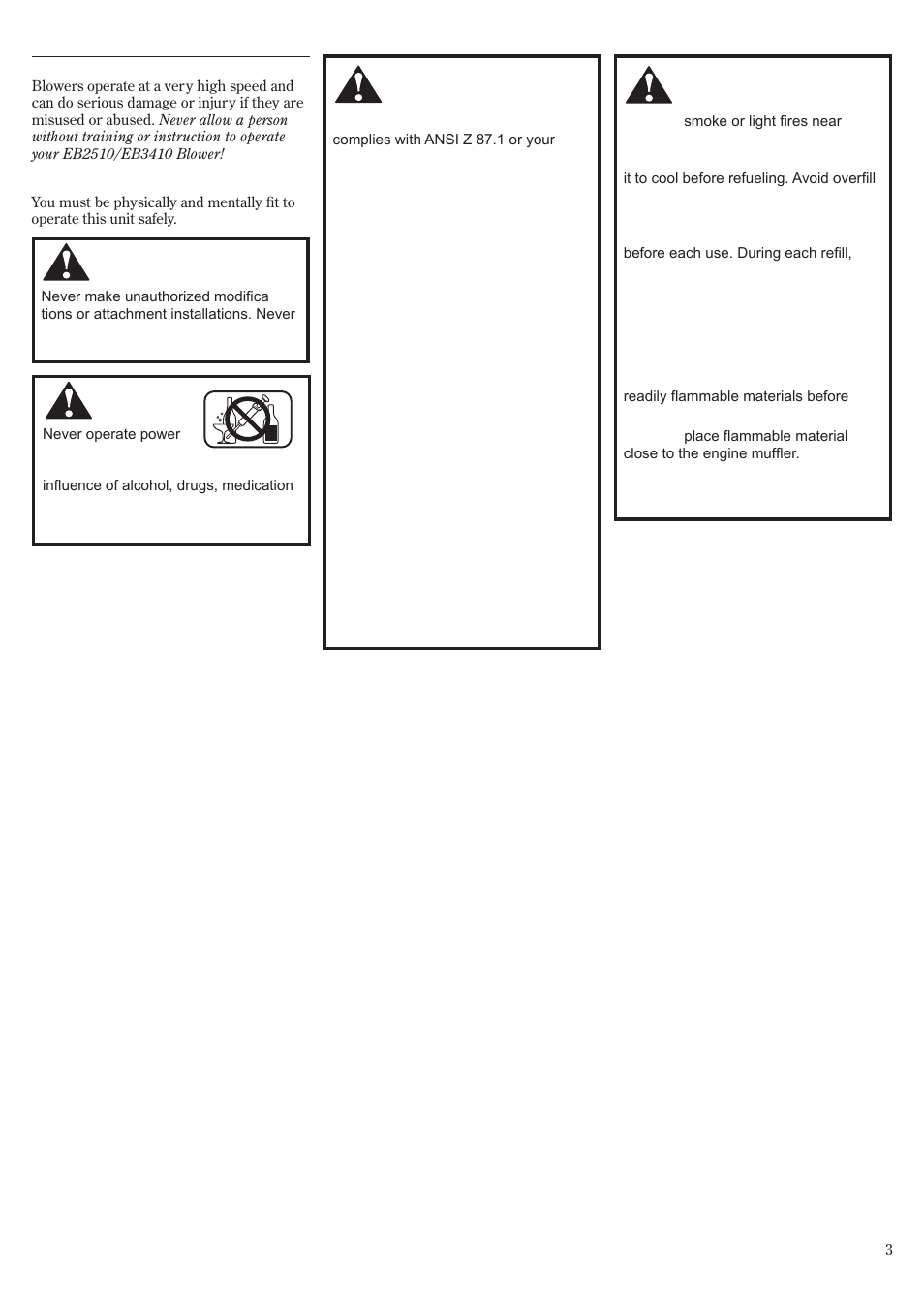 General safety instructions | Shindaiwa 68907-94311 User Manual | Page 3 / 56