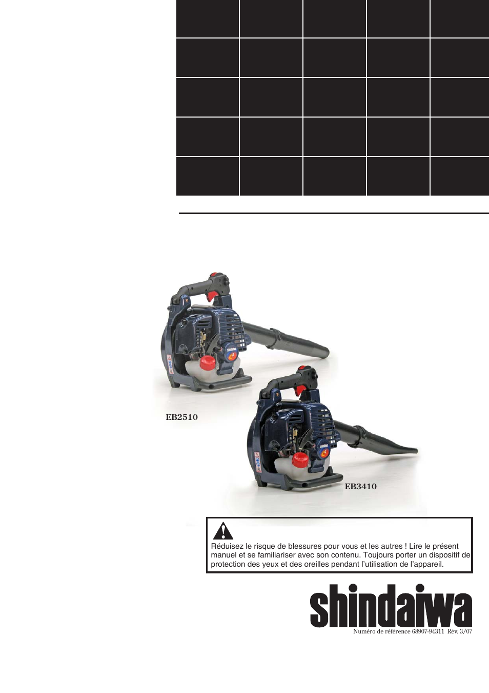 Shindaiwa 68907-94311 User Manual | Page 37 / 56