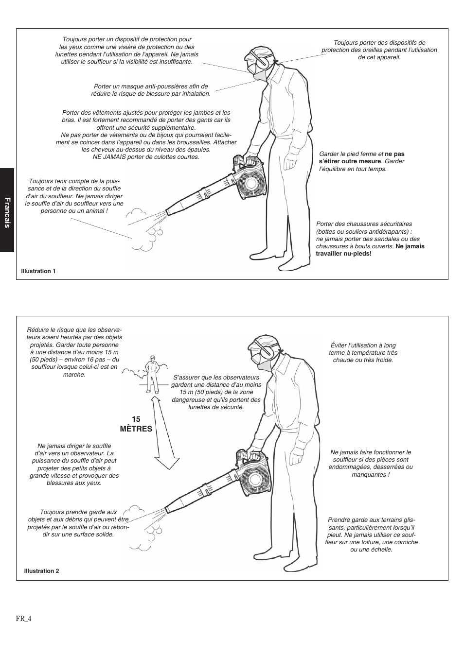 15 mètres | Shindaiwa 68907-94311 User Manual | Page 40 / 56