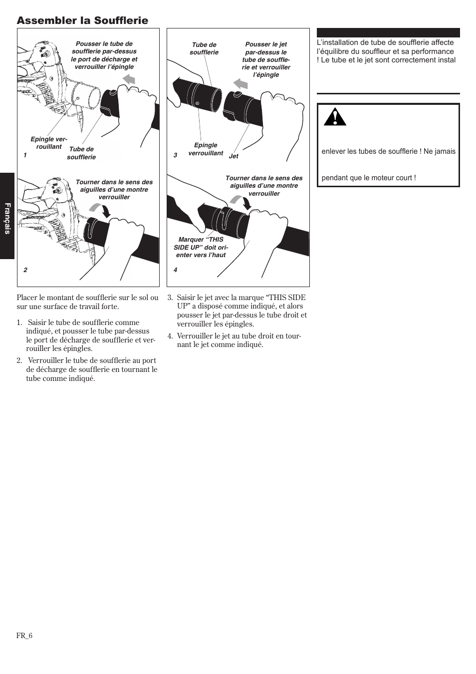 Assembler la soufflerie | Shindaiwa 68907-94311 User Manual | Page 42 / 56