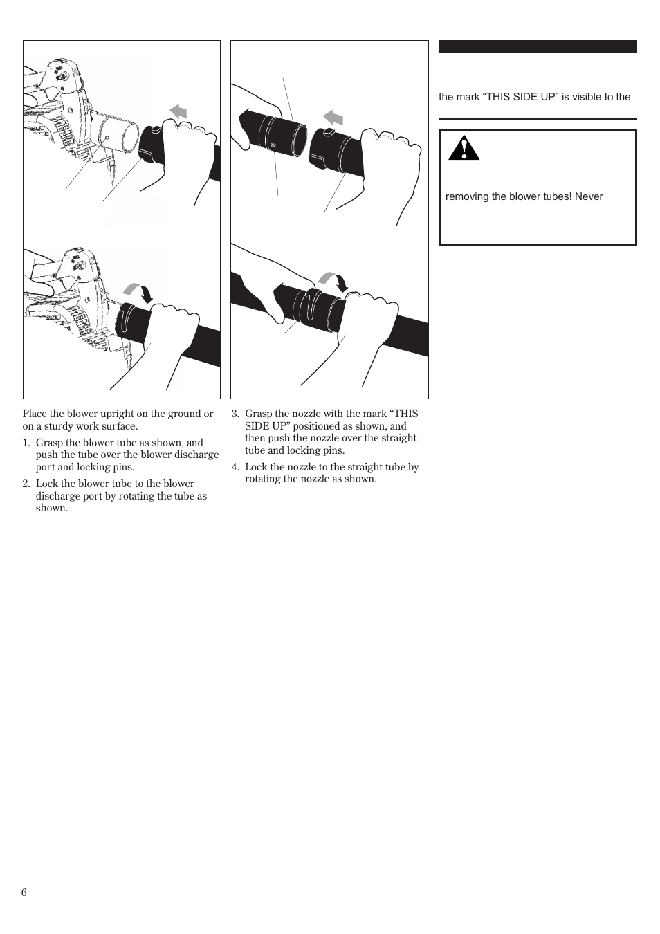 Assembling the blower | Shindaiwa 68907-94311 User Manual | Page 6 / 56