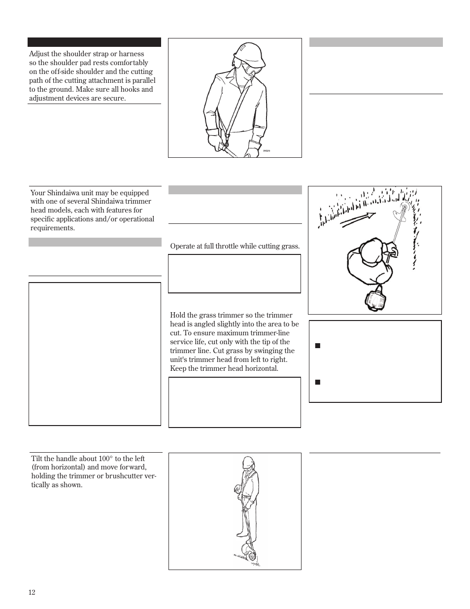 Operation | Shindaiwa T272X User Manual | Page 12 / 40