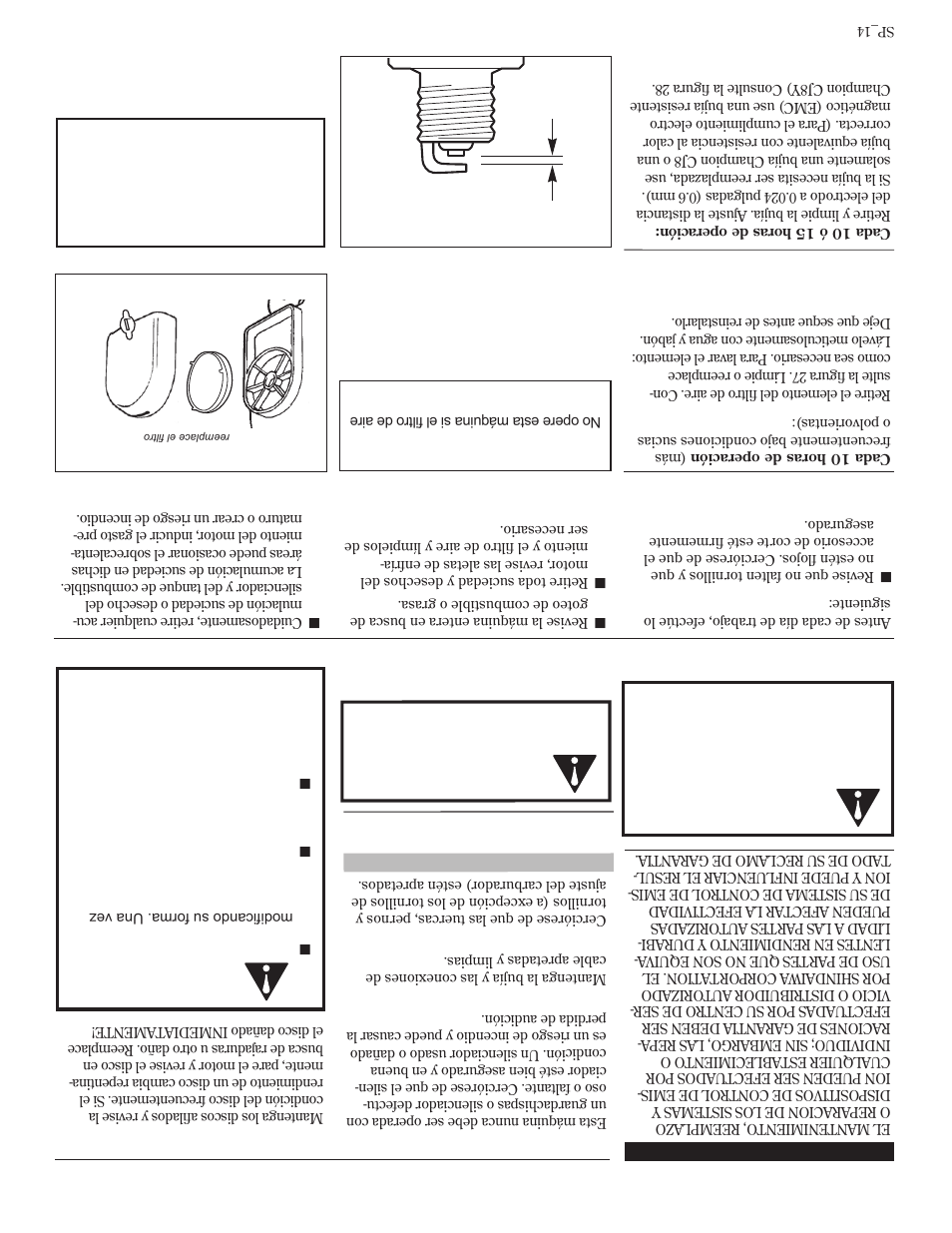 Mantenimiento | Shindaiwa T272X User Manual | Page 27 / 40