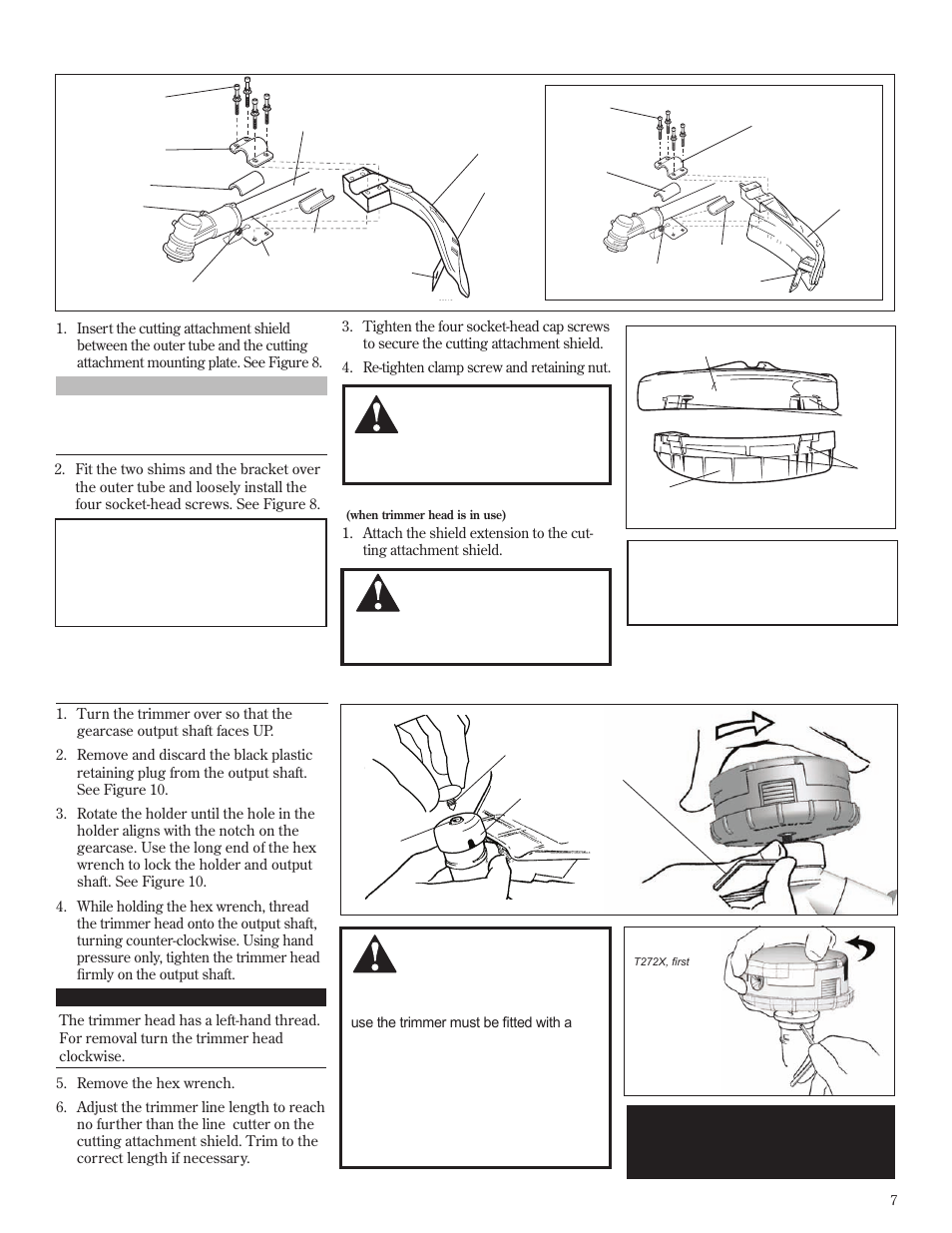 Assembly (continued) | Shindaiwa T272X User Manual | Page 7 / 40