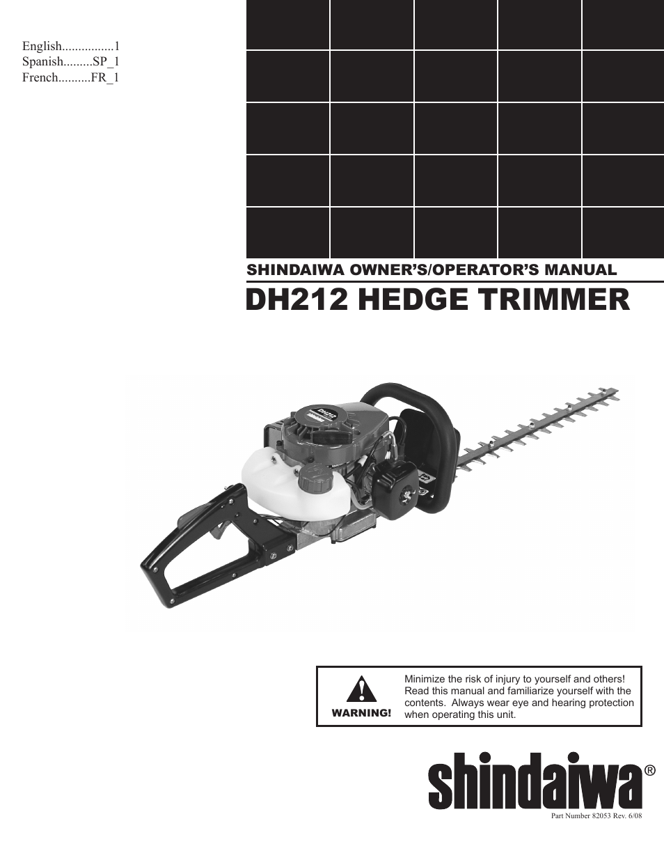 Shindaiwa DH212 User Manual | 96 pages