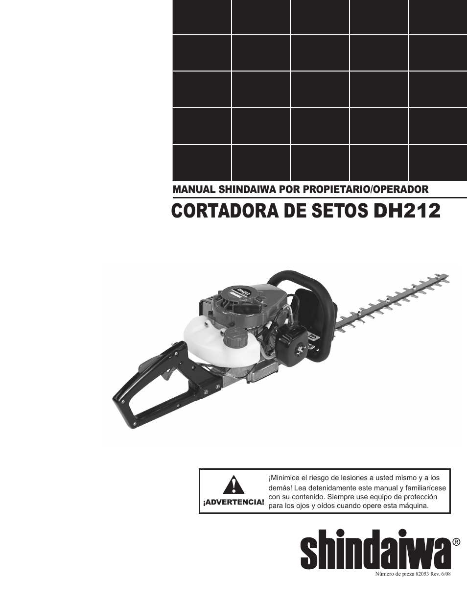 Cortadora de setos dh212, Manual shindaiwa por propietario/operador | Shindaiwa DH212 User Manual | Page 33 / 96