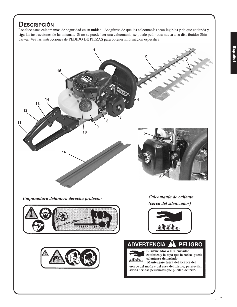 Shindaiwa DH212 User Manual | Page 39 / 96