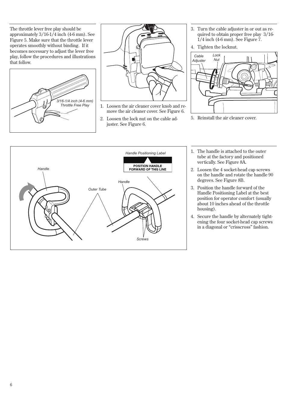 Assembly and adjustments | Shindaiwa F222 User Manual | Page 6 / 52