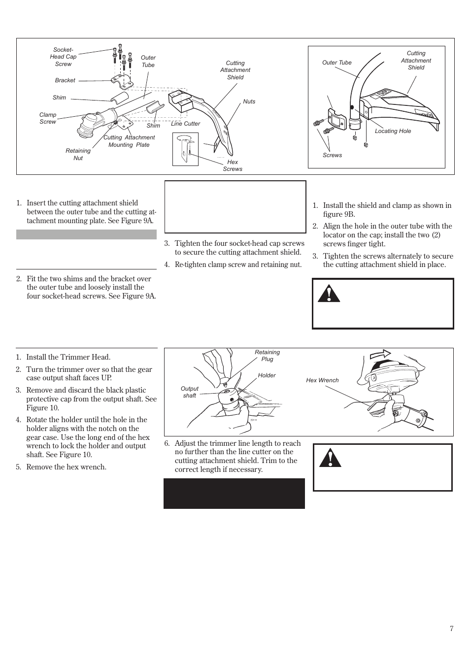 Assembly, Assembly and adjustments | Shindaiwa F222 User Manual | Page 7 / 52