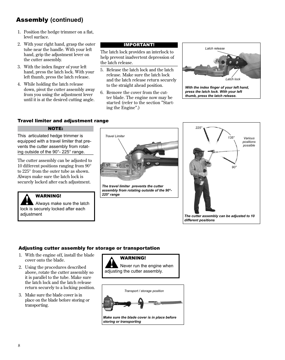 Assembly (continued) | Shindaiwa X7502872100 User Manual | Page 8 / 28