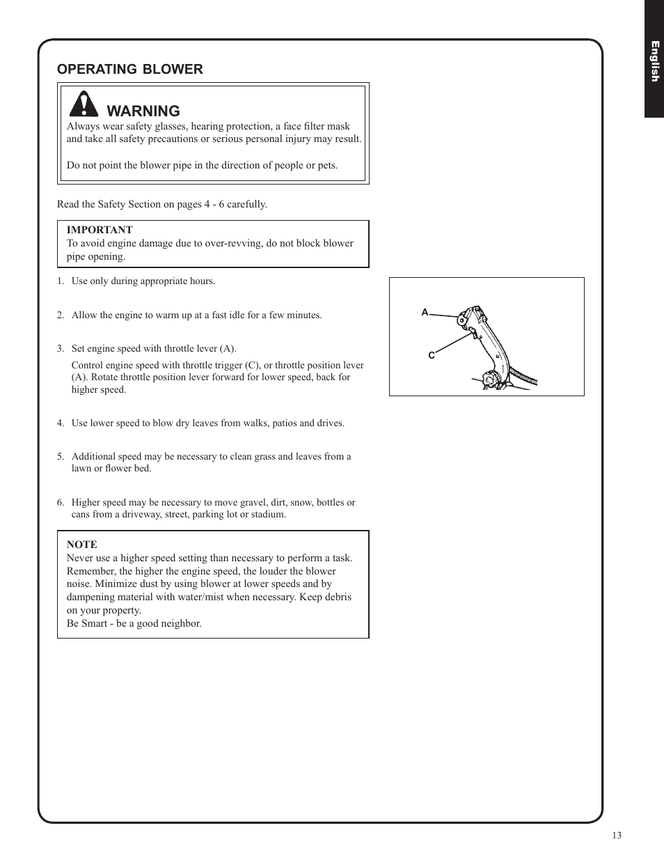 Warning | Shindaiwa EB633RT User Manual | Page 13 / 72