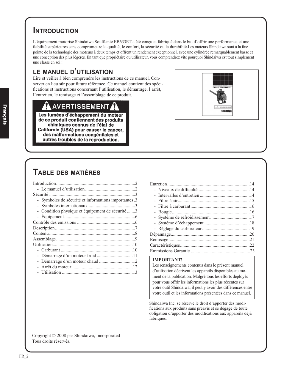 Shindaiwa EB633RT User Manual | Page 50 / 72