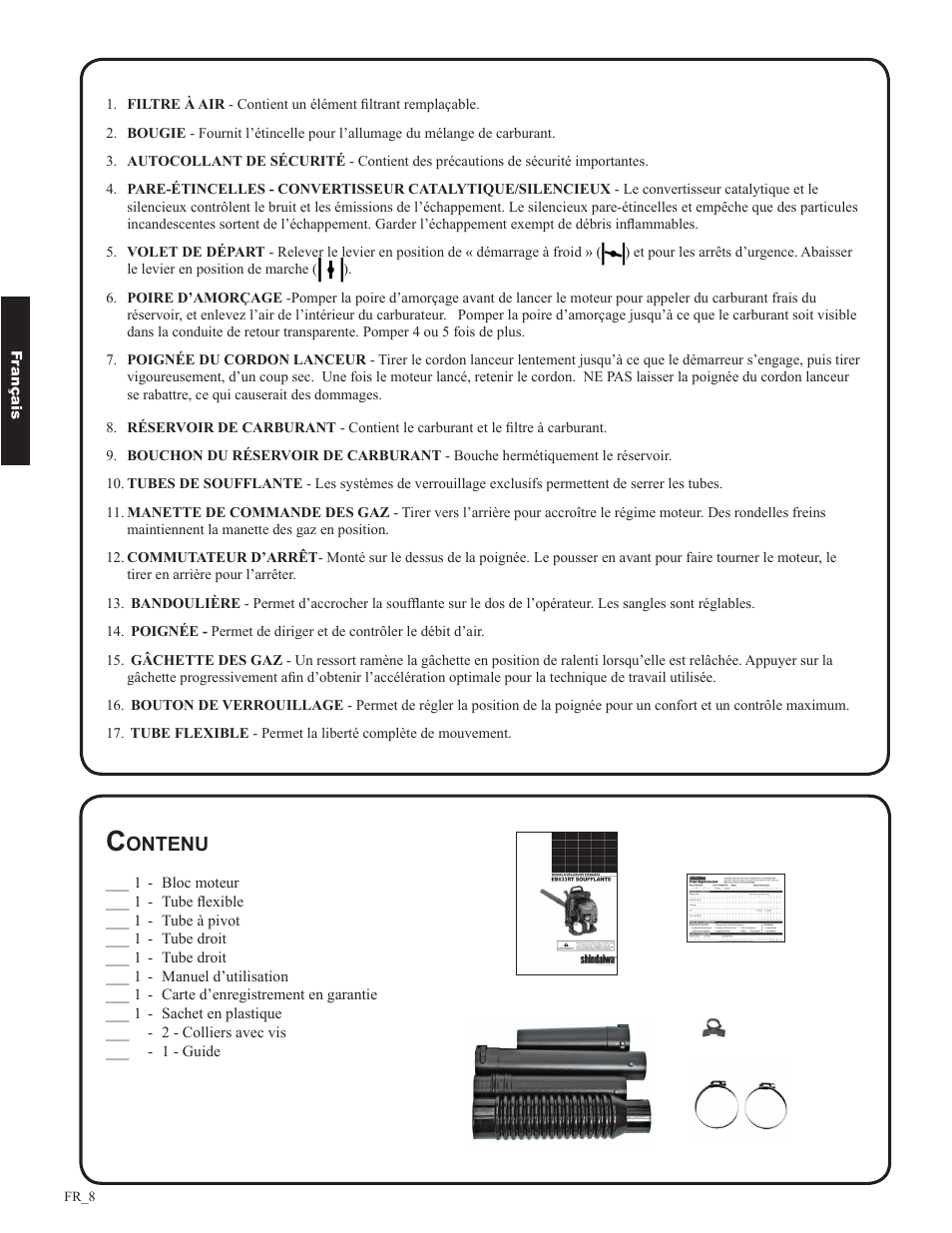 Ontenu | Shindaiwa EB633RT User Manual | Page 56 / 72