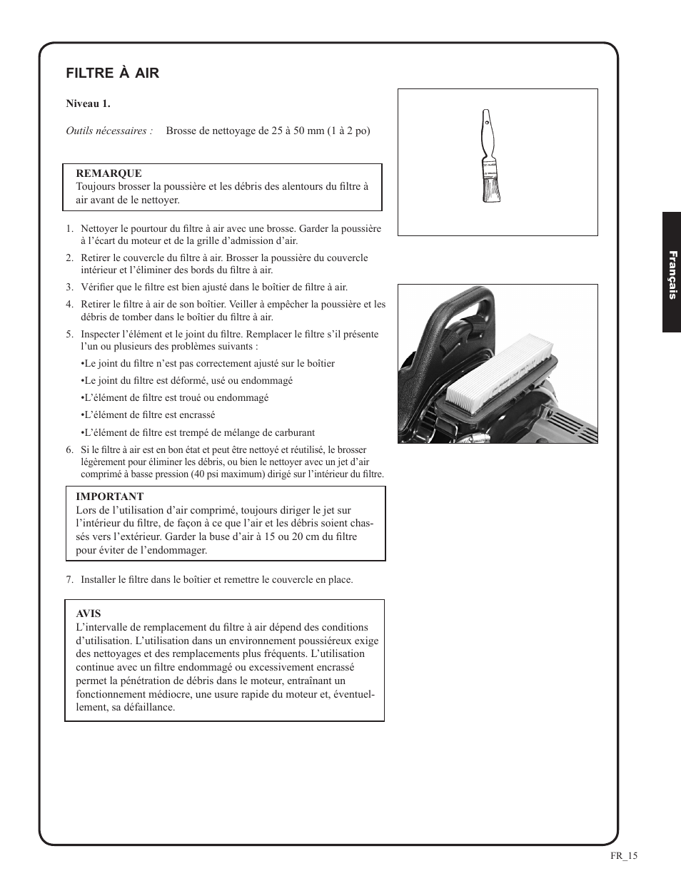 Filtre | Shindaiwa EB633RT User Manual | Page 63 / 72