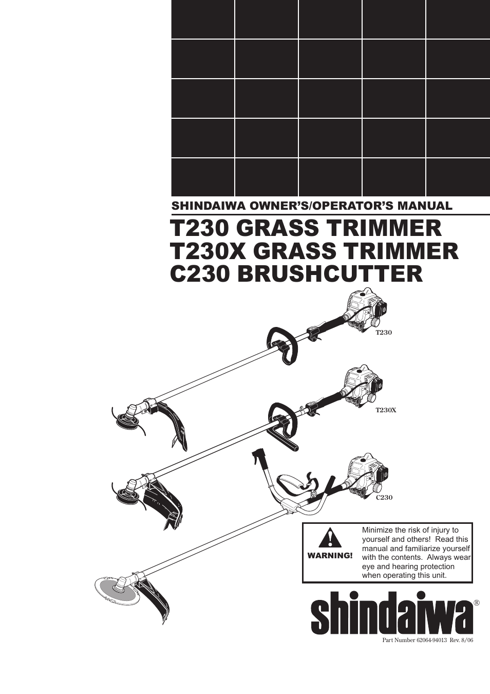 Shindaiwa T230 User Manual | 24 pages