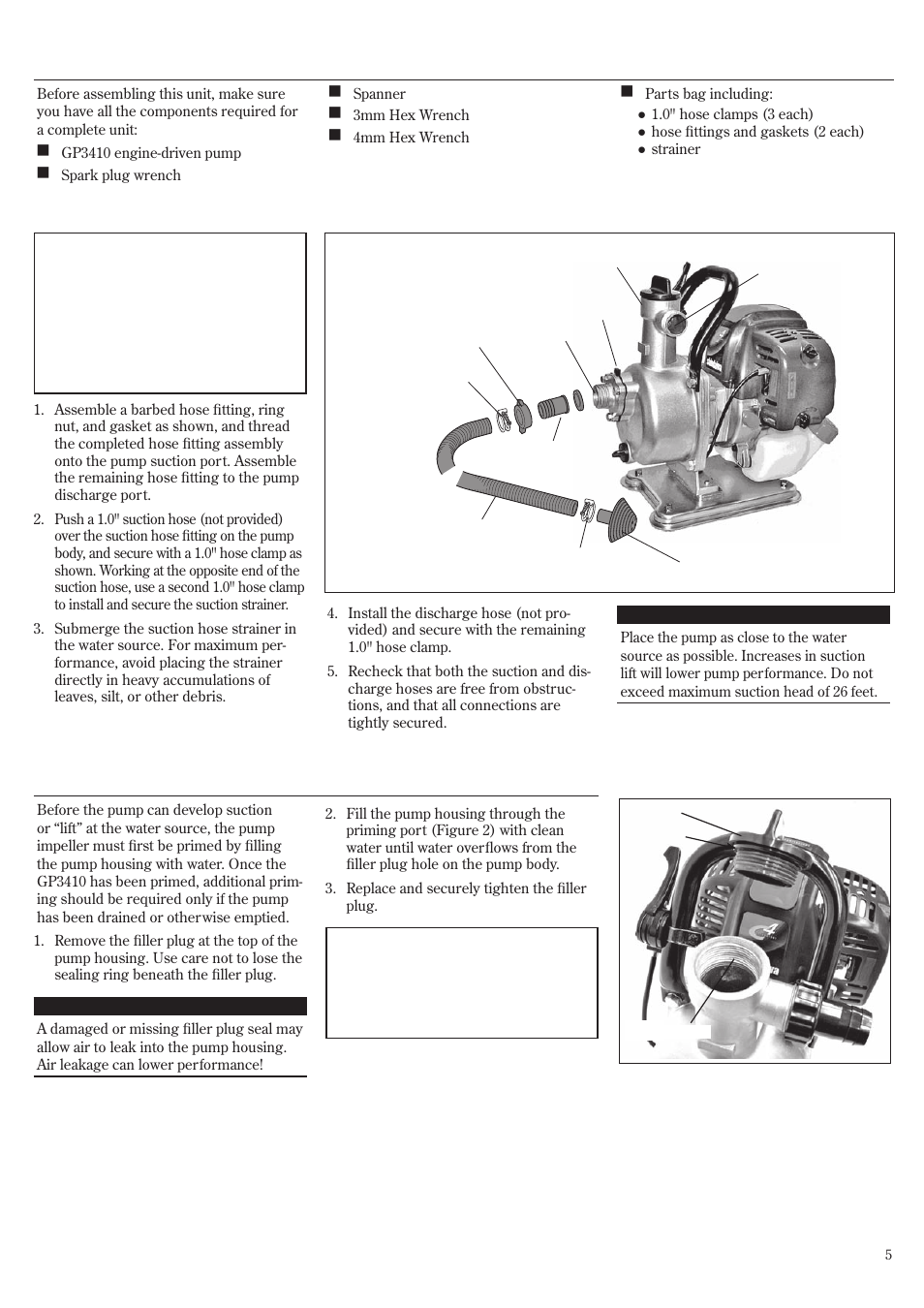 Assembly | Shindaiwa GP3410 User Manual | Page 5 / 60