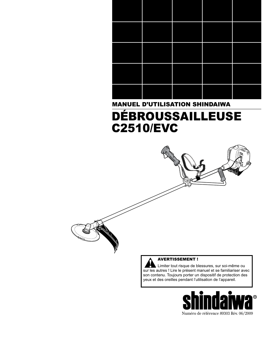 Débroussailleuse c2510/evc | Shindaiwa 89303 User Manual | Page 49 / 72