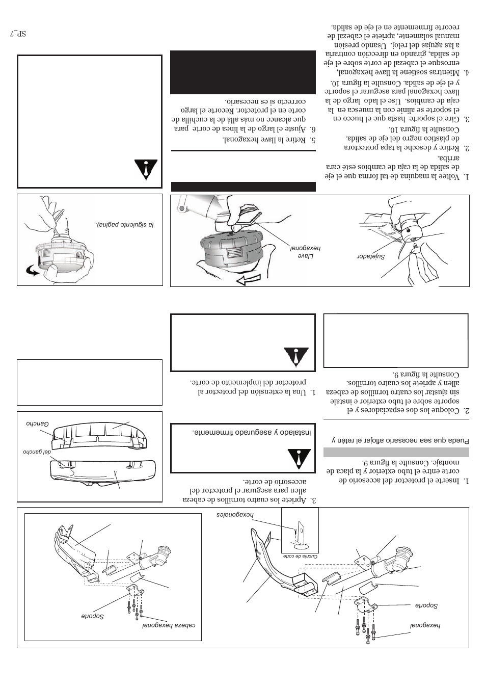 Ensamblaje y ajustes, Ensamblaje | Shindaiwa T2510 User Manual | Page 34 / 40