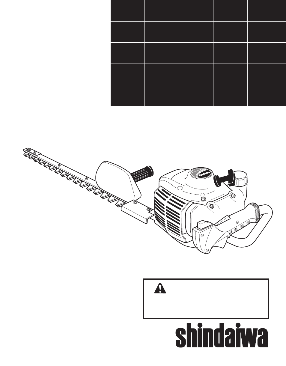 Shindaiwa X7502862800 User Manual | 56 pages