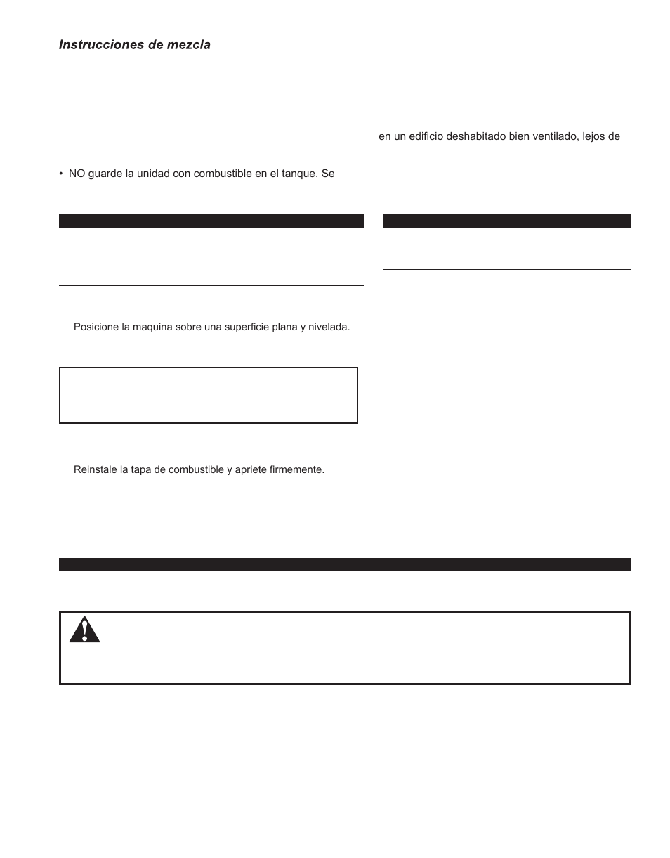 Description, Llenando el tanque de combustible, Arranque del motor | Shindaiwa X7502862800 User Manual | Page 37 / 56