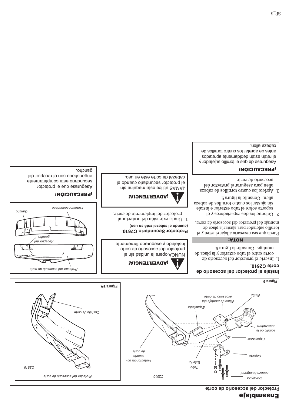 Ensamblaje | Shindaiwa 81704 User Manual | Page 35 / 40