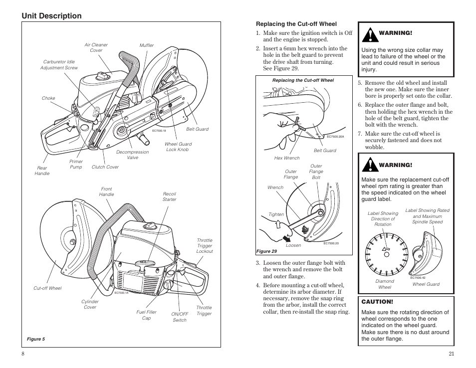 Unit description | Shindaiwa 68002-94310 User Manual | Page 8 / 14