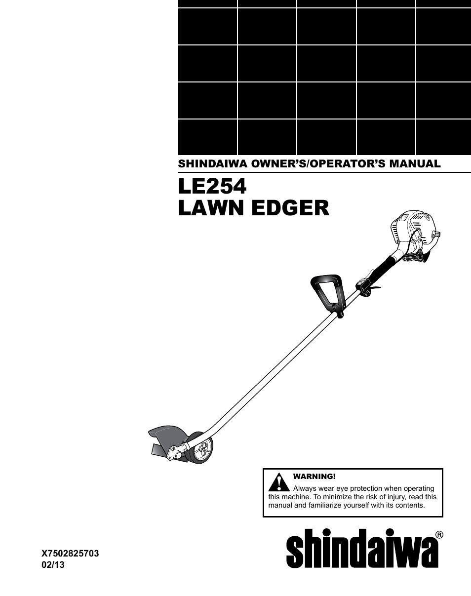 Shindaiwa LE254 User Manual | 28 pages