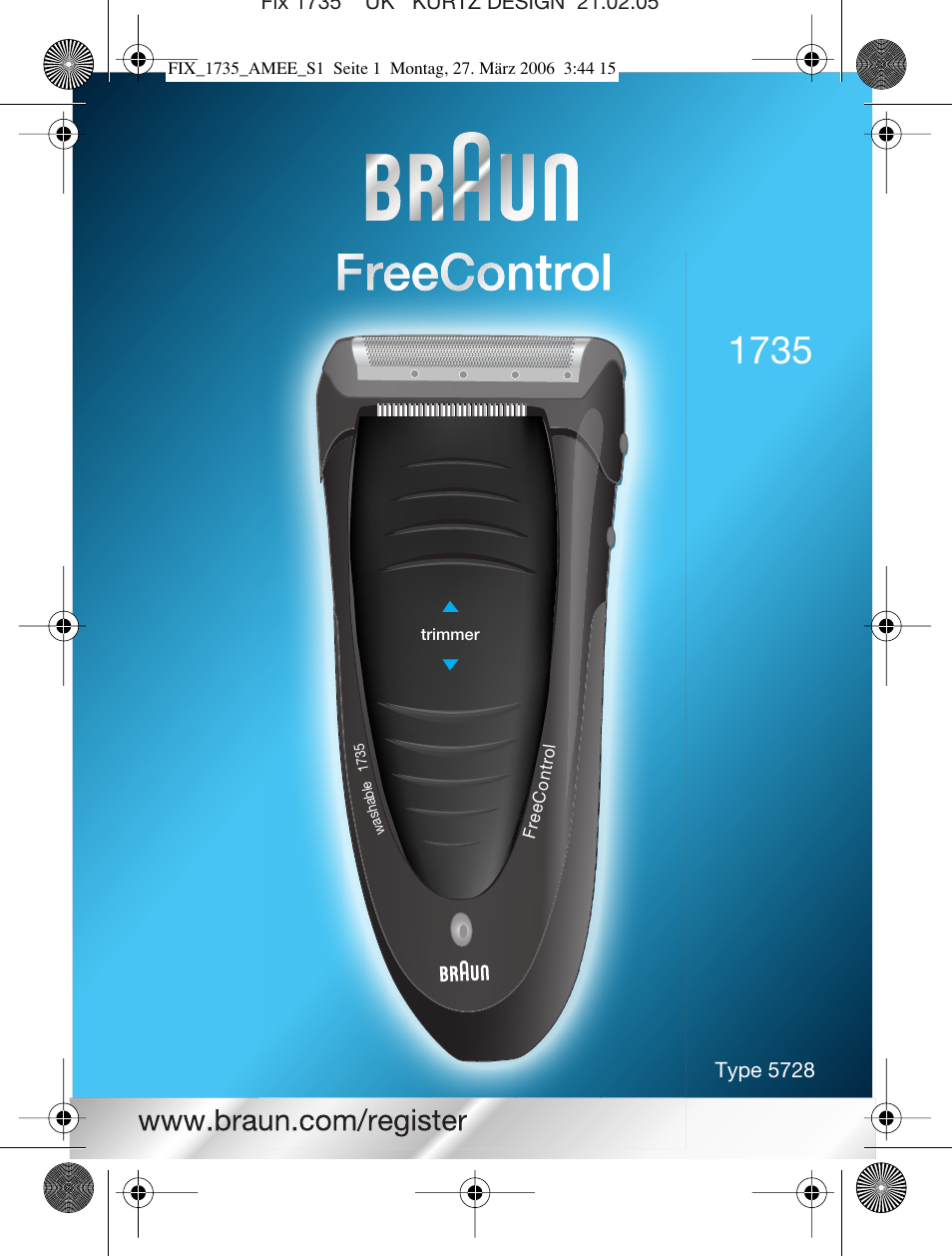Braun 1735 User Manual | 53 pages