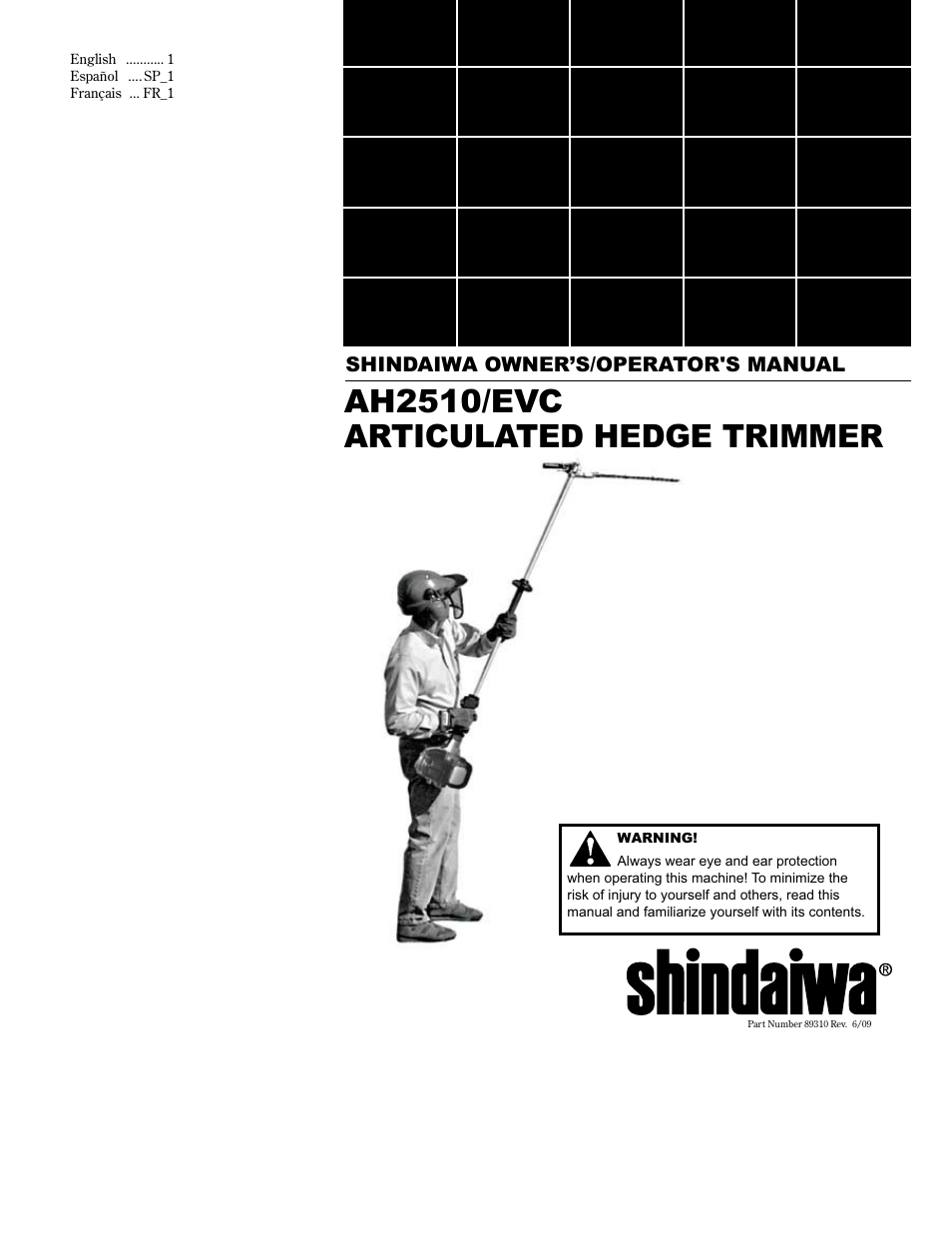 Shindaiwa AH2510 User Manual | 72 pages