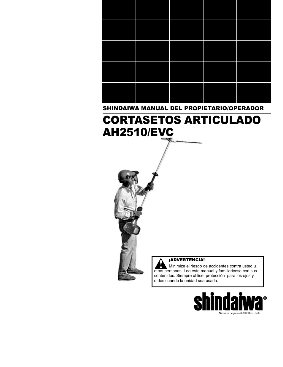 Cortasetos articulado ah2510/evc | Shindaiwa AH2510 User Manual | Page 25 / 72