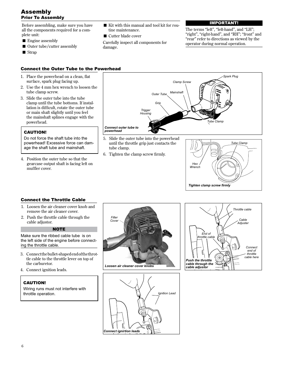 Assembly | Shindaiwa AH2510 User Manual | Page 6 / 72