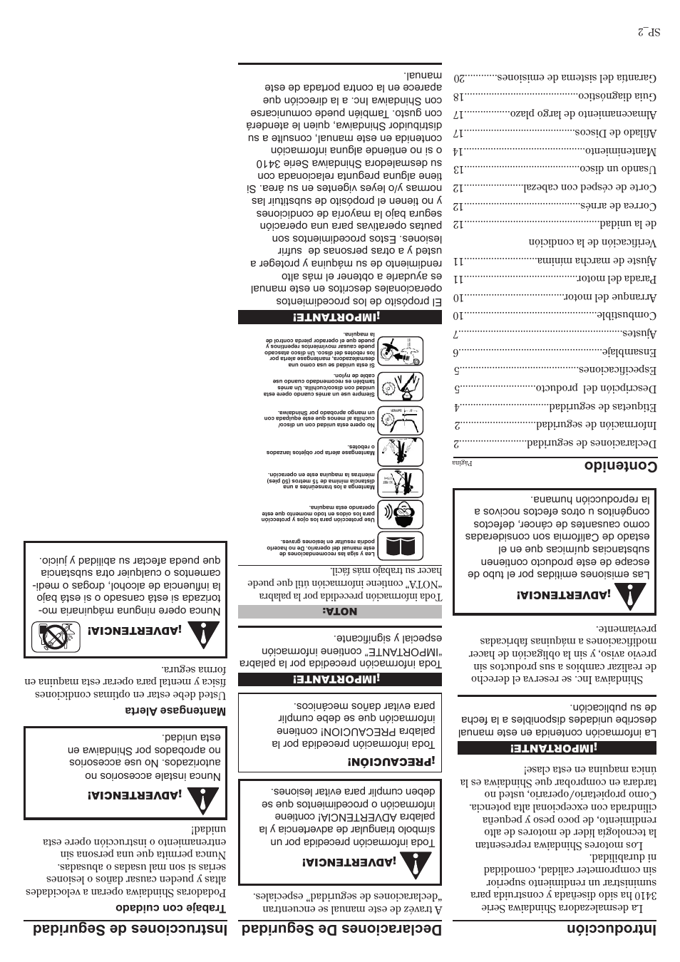 Shindaiwa C3410 User Manual | Page 39 / 40