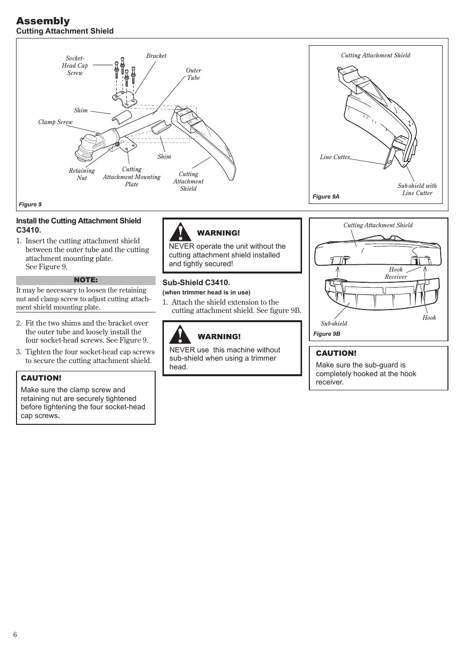 Assembly | Shindaiwa C3410 User Manual | Page 6 / 40