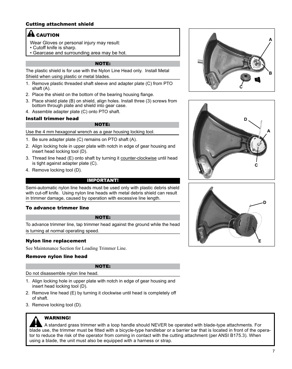 Shindaiwa H4 TRIMMER T344 User Manual | Page 7 / 28