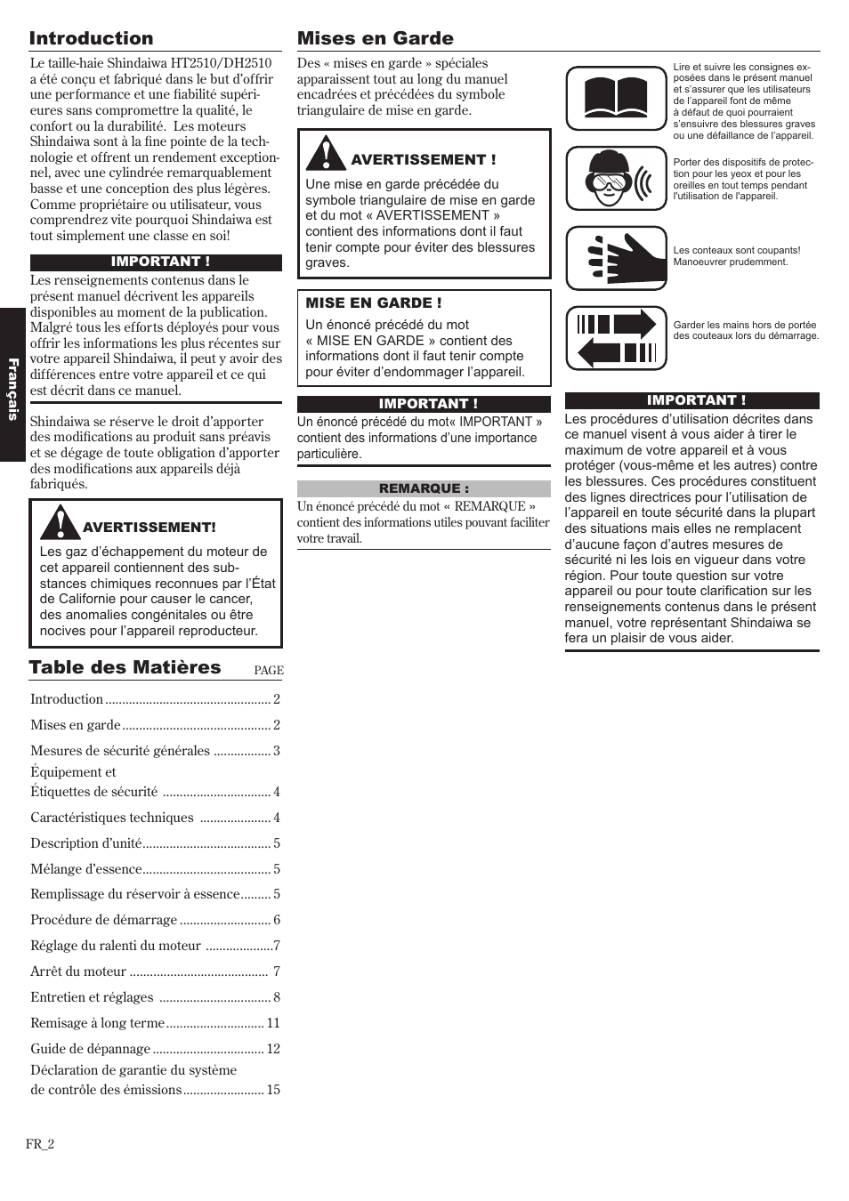 Shindaiwa 81650 User Manual | Page 34 / 48