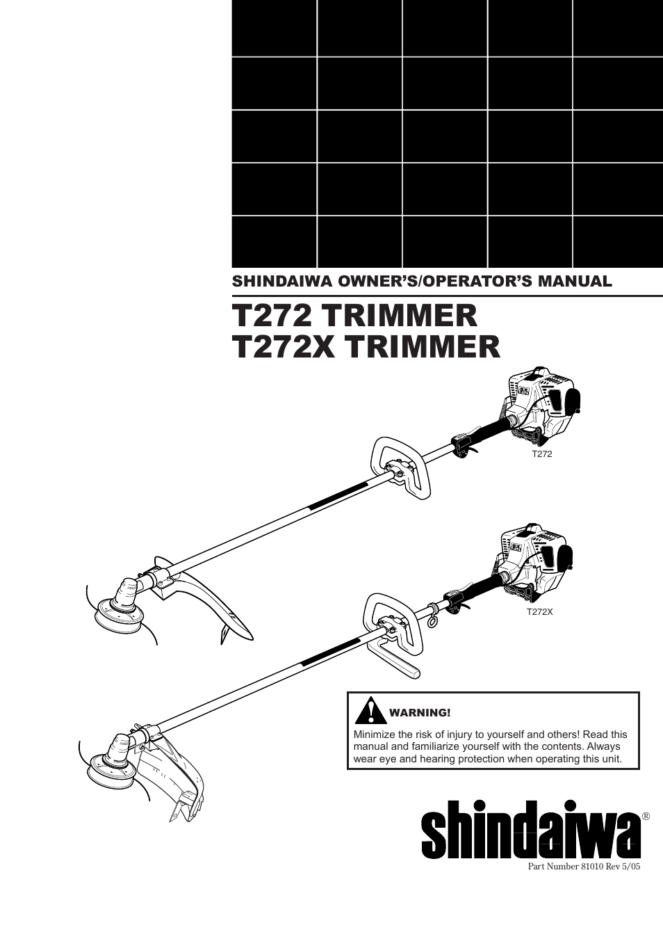 Shindaiwa 81010 User Manual | 40 pages