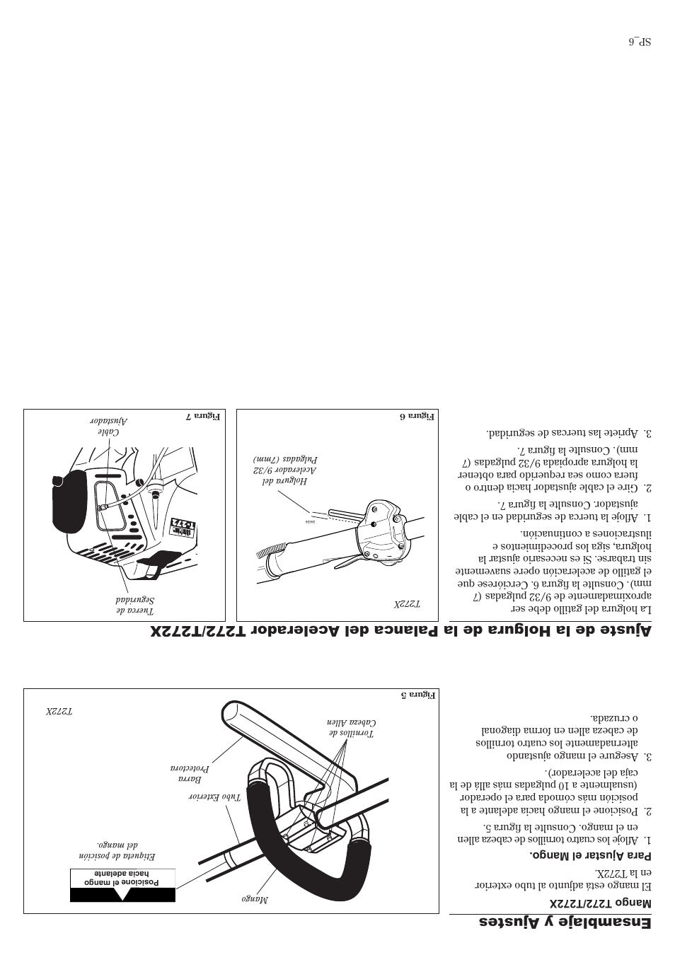 Ensamblaje y ajustes | Shindaiwa 81010 User Manual | Page 35 / 40