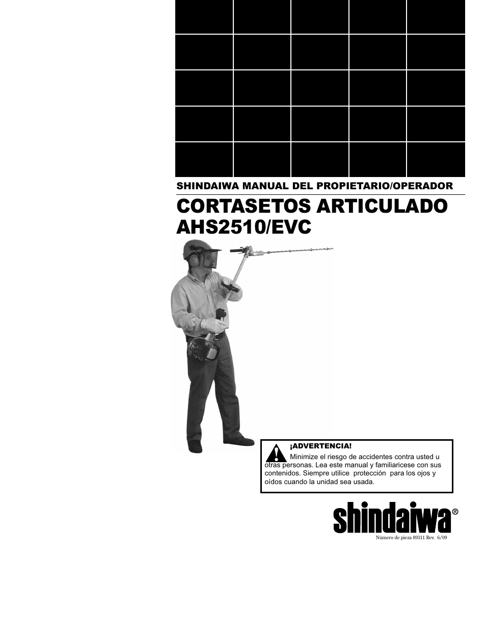 Cortasetos articulado ahs2510/evc | Shindaiwa AHS2510/EVC User Manual | Page 25 / 72