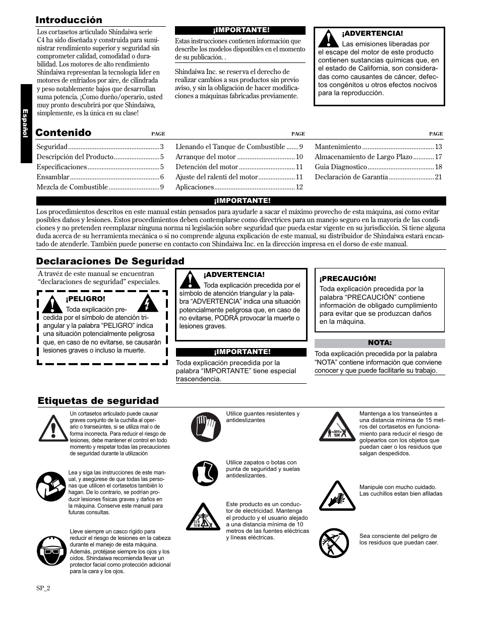 Shindaiwa AHS2510/EVC User Manual | Page 26 / 72