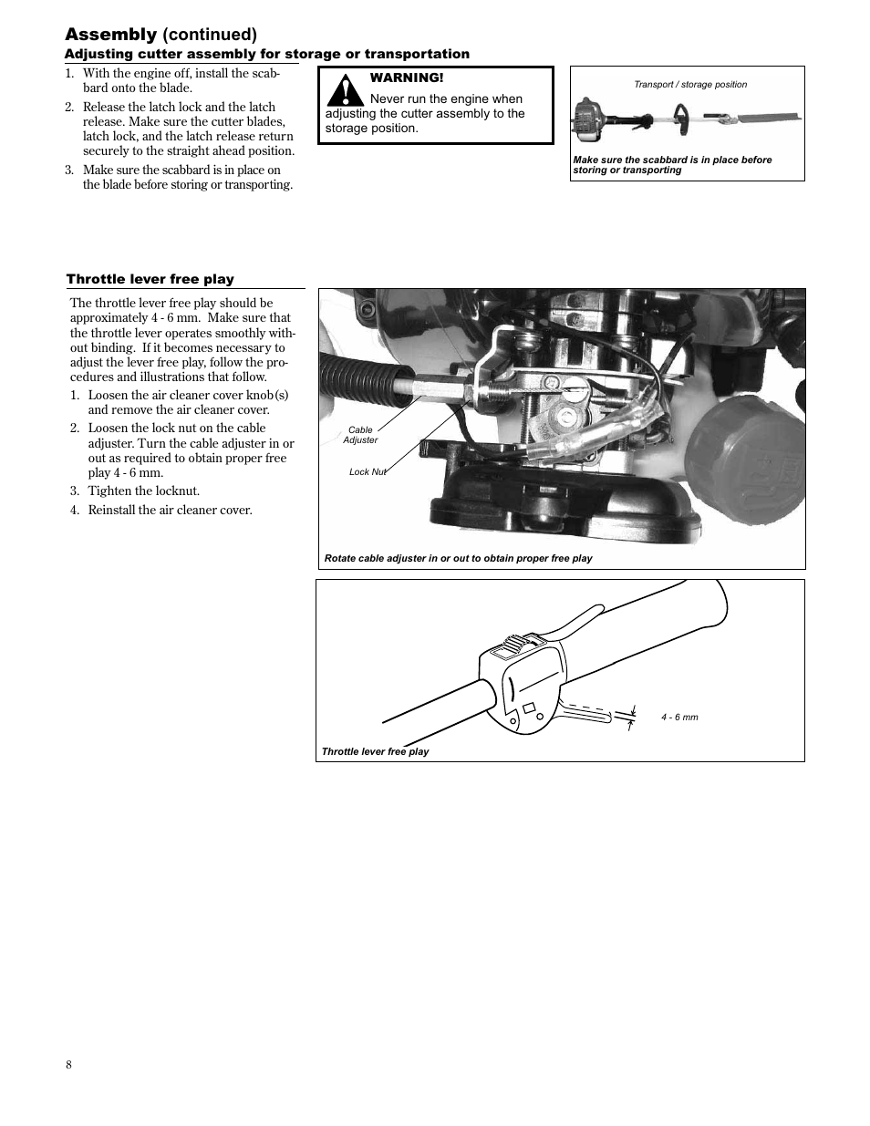 Assembly (continued) | Shindaiwa AHS2510/EVC User Manual | Page 8 / 72