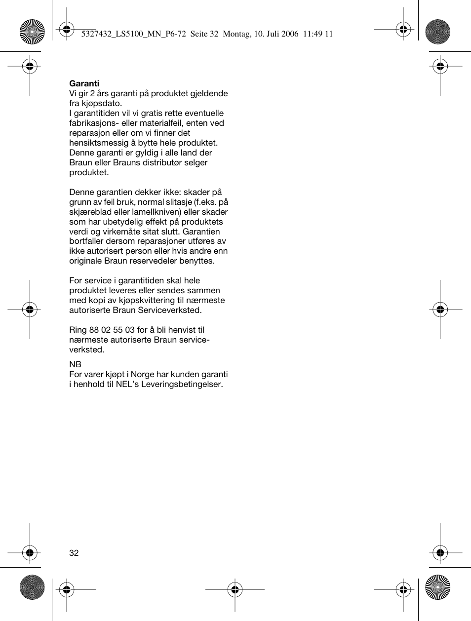 Braun LS 5100 User Manual | Page 31 / 66