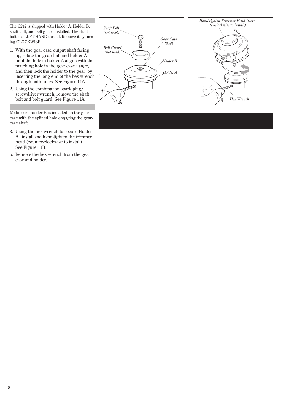 Installing a trimmer head | Shindaiwa 81359 User Manual | Page 8 / 40