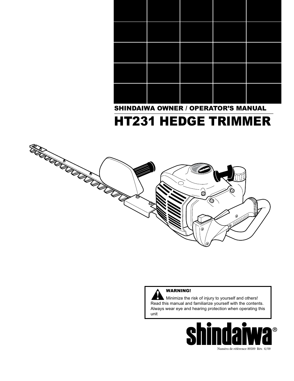 Shindaiwa 89309 User Manual | 60 pages