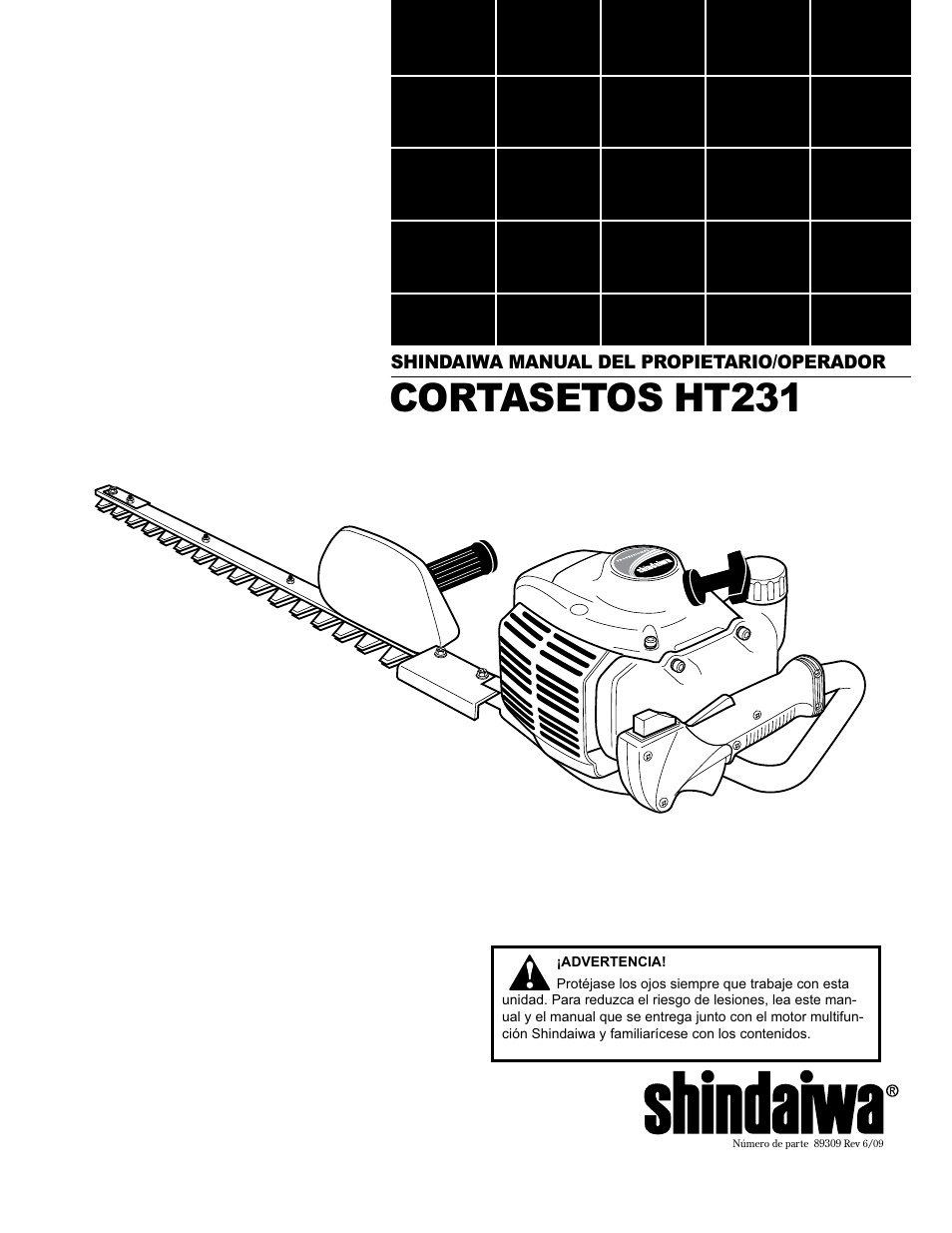 Cortasetos ht231 | Shindaiwa 89309 User Manual | Page 21 / 60